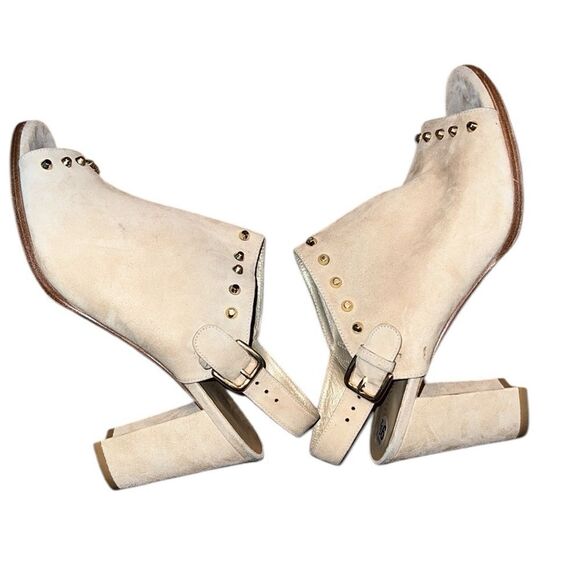 Stuart Weitzman Cream Studded Women's Shoes Size 9 1/2 - Picture 4 of 5